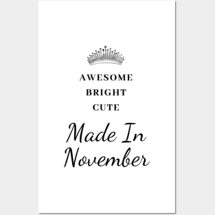 November Birthday Quotes Posters and Art